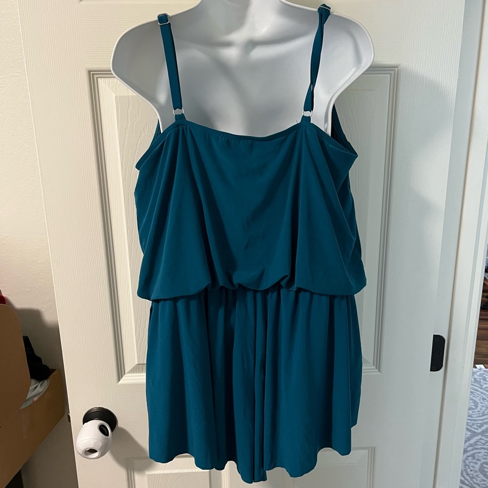 NWT Aqua Green swim romper size 18. - Picture 3 of 7